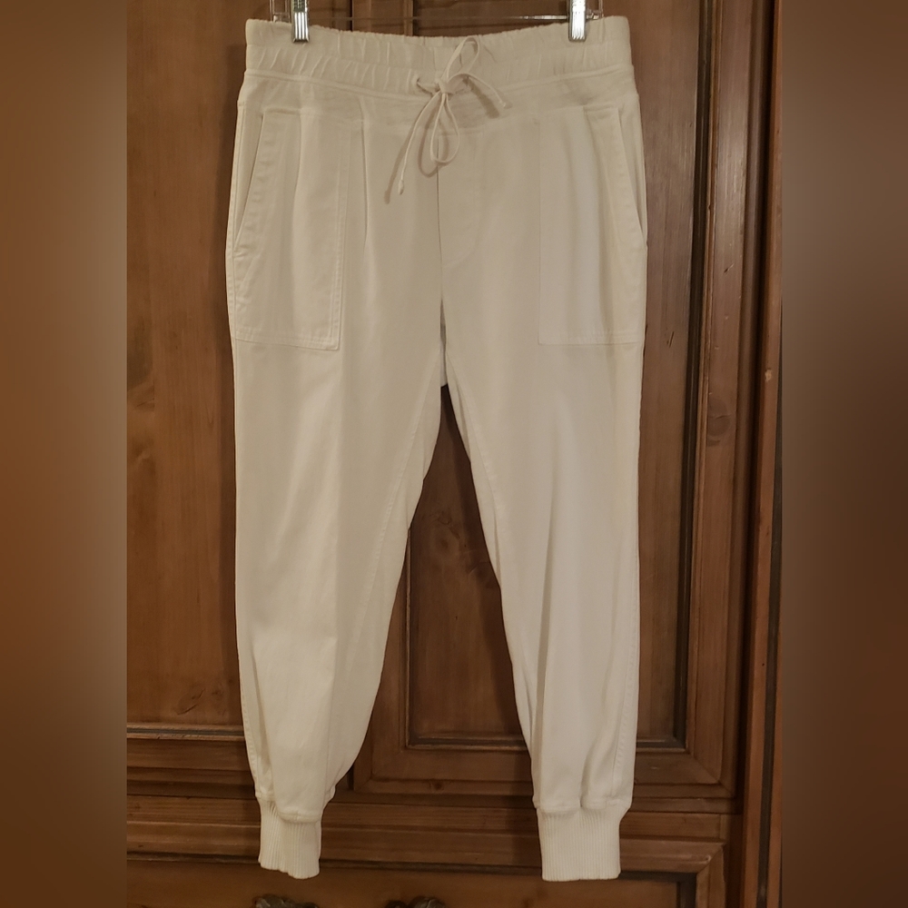James Perse Mixed Media Women’s Jogger Pant SZ 3 White (NEW WITHOUT TAG) $265